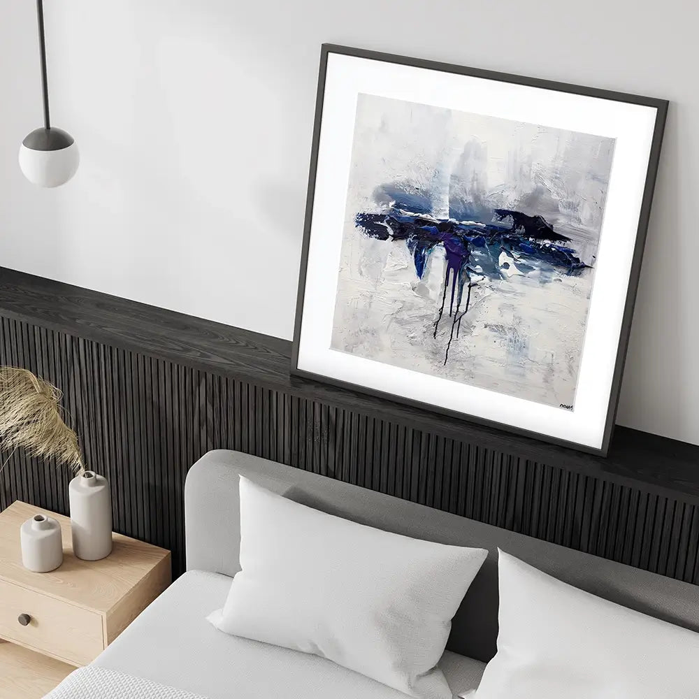 Moon Ocean Framed Art Print Moon Ocean Framed Art Print wall art product Osnat Tzadok