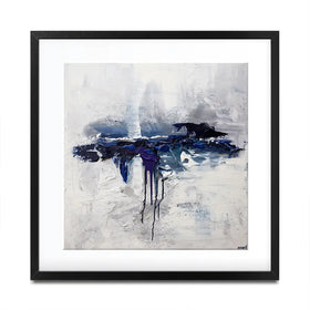 Moon Ocean Framed Art Print Moon Ocean Framed Art Print wall art product Osnat Tzadok