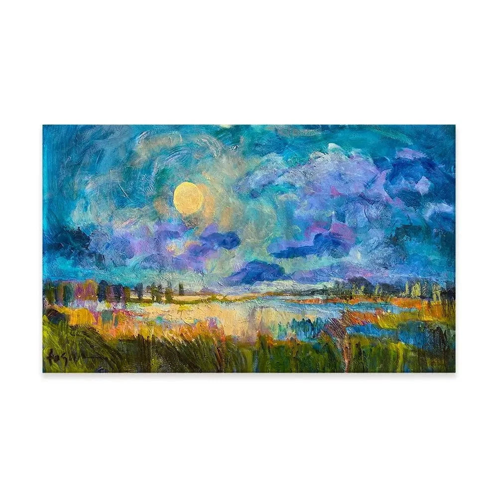Moon Rising Canvas Print Moon Rising Canvas Print wall art product Dorothy Fagan