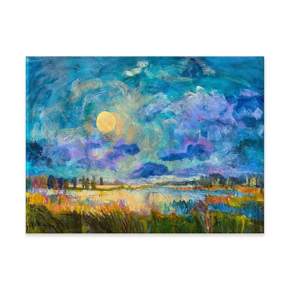 Moon Rising Canvas Print Moon Rising Canvas Print wall art product Dorothy Fagan
