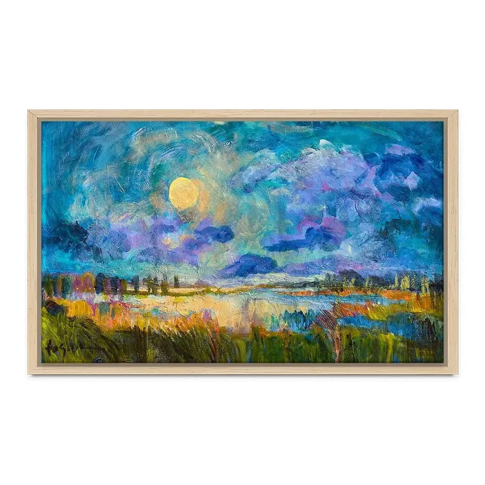 Moon Rising Canvas Print Moon Rising Canvas Print wall art product Dorothy Fagan