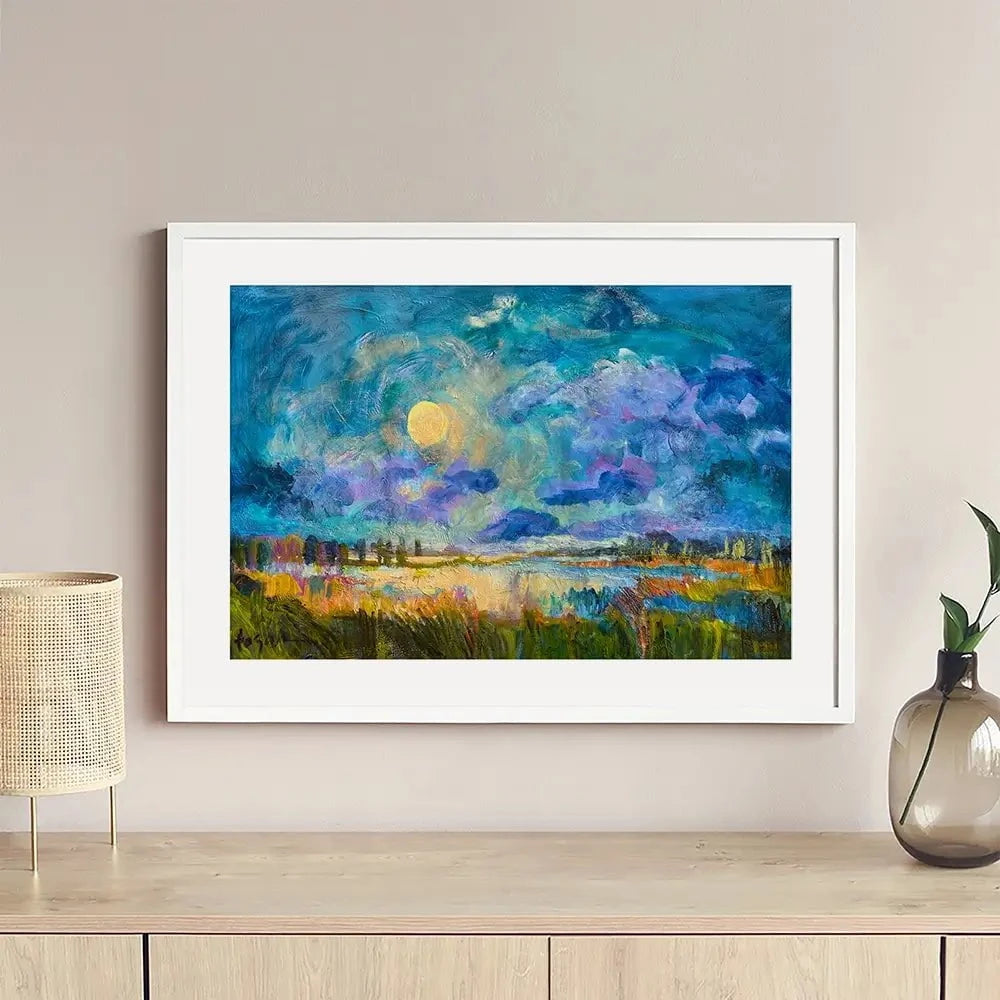 Moon Rising Framed Art Print Moon Rising Framed Art Print wall art product Dorothy Fagan