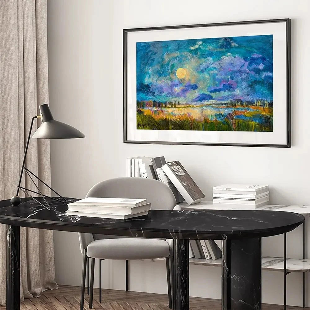 Moon Rising Framed Art Print Moon Rising Framed Art Print wall art product Dorothy Fagan