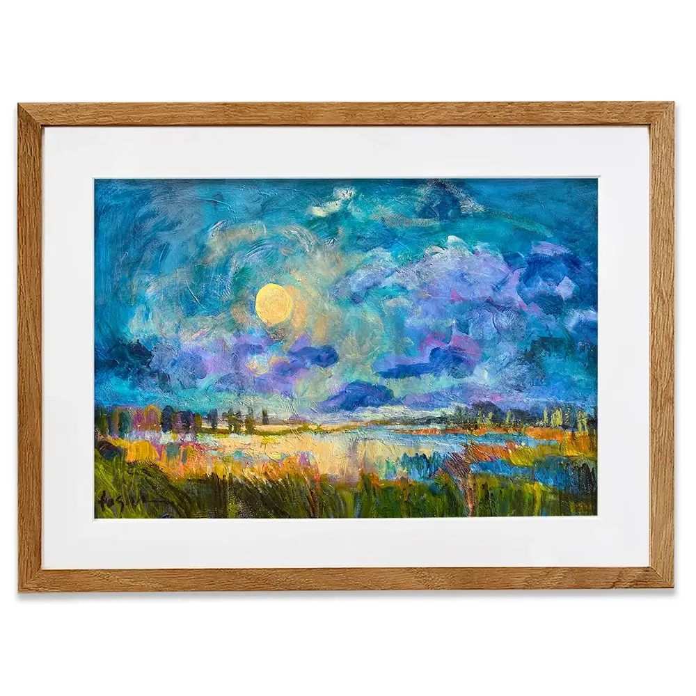 Moon Rising Framed Art Print Moon Rising Framed Art Print wall art product Dorothy Fagan