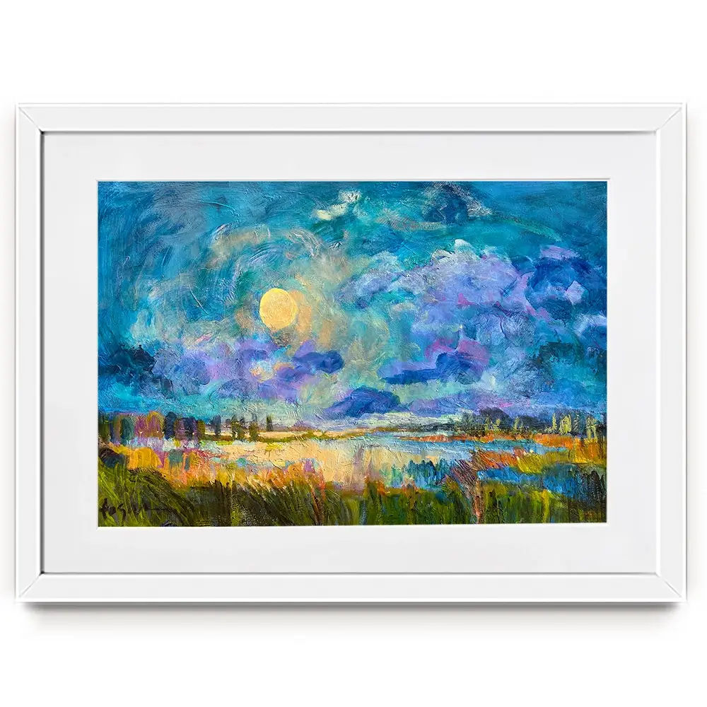 Moon Rising Framed Art Print Moon Rising Framed Art Print wall art product Dorothy Fagan