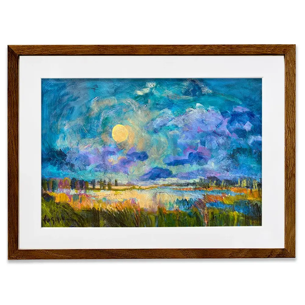 Moon Rising Framed Art Print Moon Rising Framed Art Print wall art product Dorothy Fagan