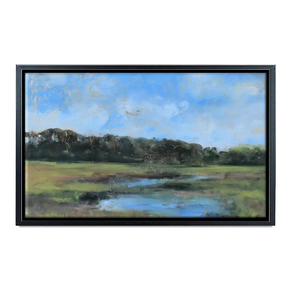 Moon River At The Golden Hour Canvas Print Moon River At The Golden Hour Canvas Print wall art product Tiffani Taylor - Independent