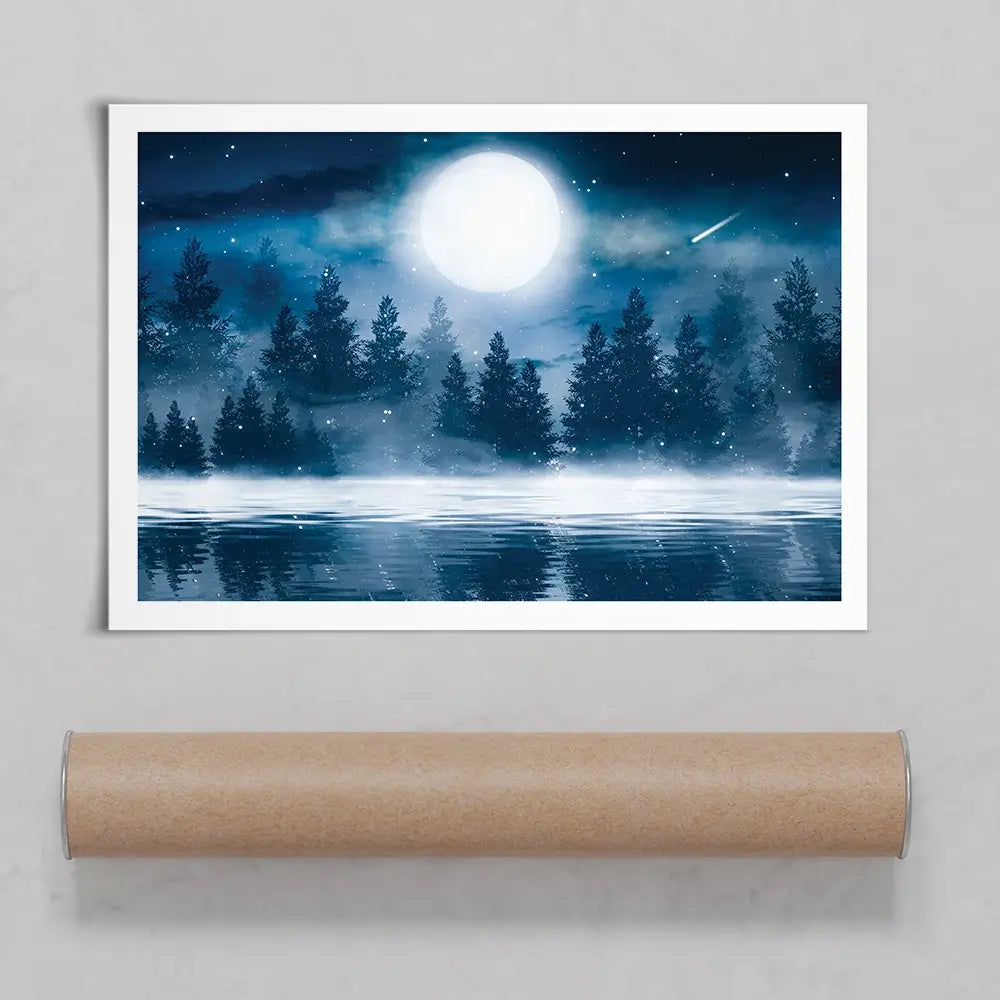 Moonlight Art Print Moonlight Art Print wall art product Mia Stendal / Shutterstock