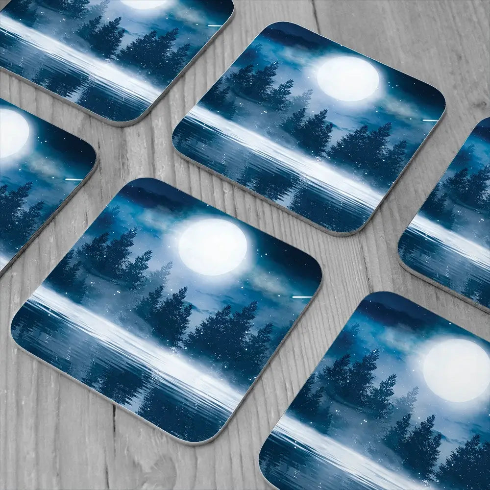 Moonlight Coaster Set Moonlight Coaster Set wall art product Mia Stendal / Shutterstock