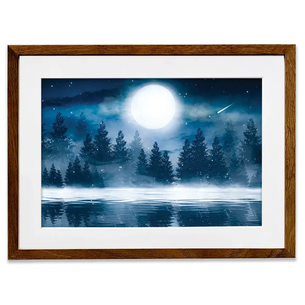 Moonlight Framed Art Print Moonlight Framed Art Print wall art product Mia Stendal / Shutterstock