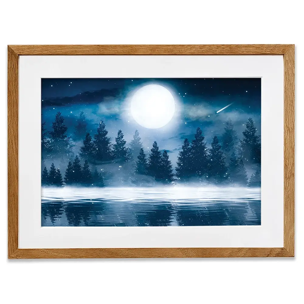 Moonlight Framed Art Print Moonlight Framed Art Print wall art product Mia Stendal / Shutterstock
