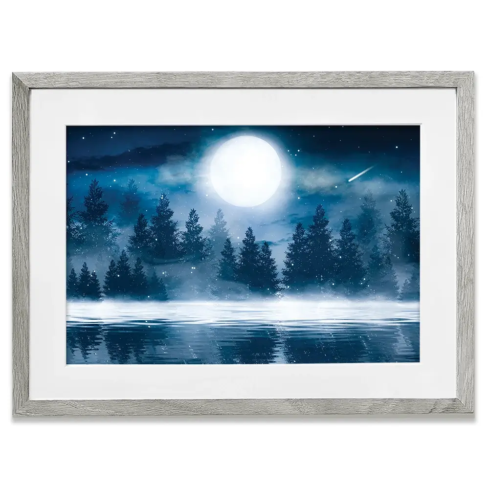 Moonlight Framed Art Print Moonlight Framed Art Print wall art product Mia Stendal / Shutterstock