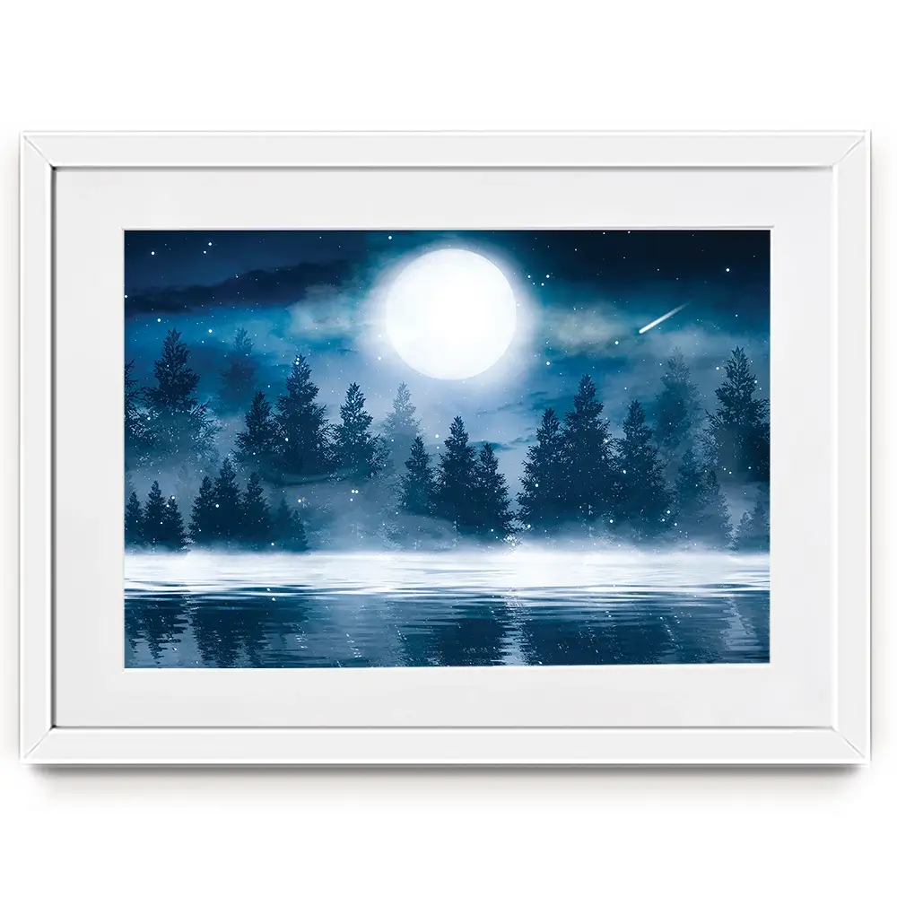 Moonlight Framed Art Print Moonlight Framed Art Print wall art product Mia Stendal / Shutterstock