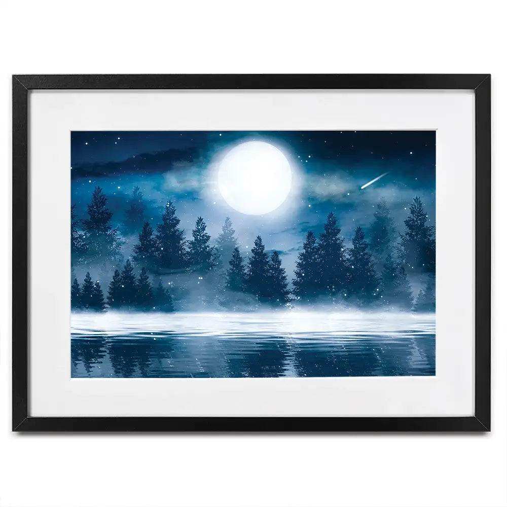 Moonlight Framed Art Print Moonlight Framed Art Print wall art product Mia Stendal / Shutterstock