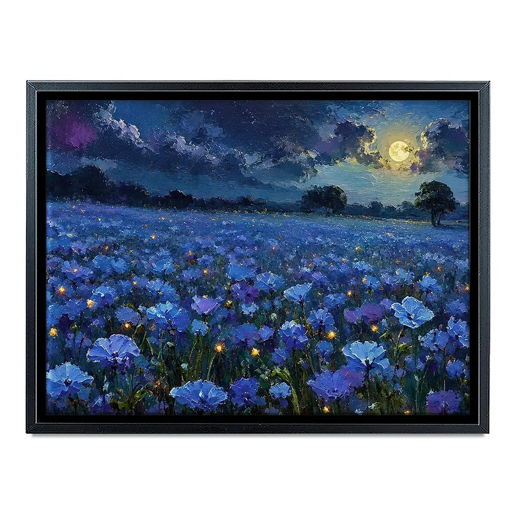 Moonlight Magic Meadow Canvas Print Moonlight Magic Meadow Canvas Print wall art product David Alexander Elder