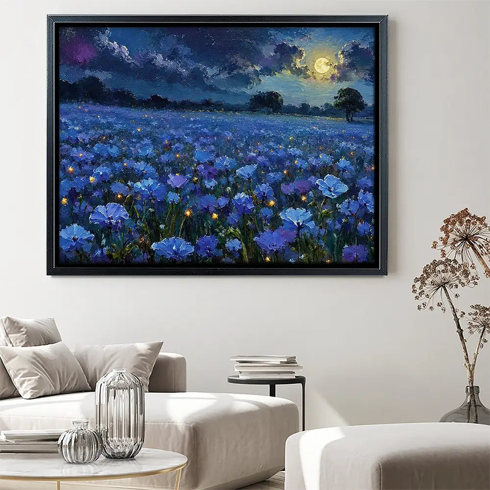 Moonlight Magic Meadow Canvas Print Moonlight Magic Meadow Canvas Print wall art product David Alexander Elder
