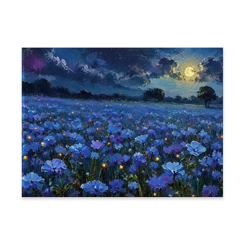 Moonlight Magic Meadow Canvas Print Moonlight Magic Meadow Canvas Print wall art product David Alexander Elder