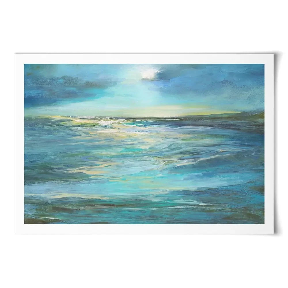 Moonlight Reef Art Print Moonlight Reef Art Print wall art product Sheila Finch