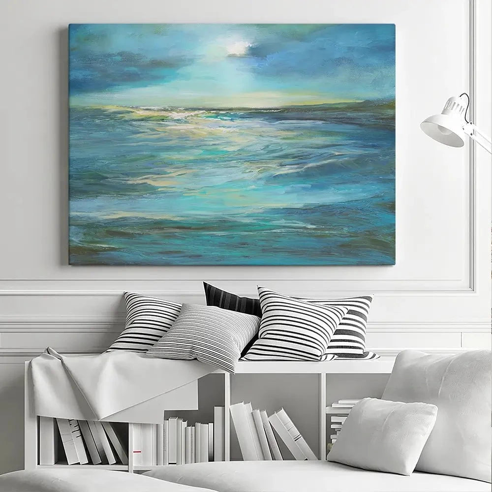 Moonlight Reef Canvas Print Moonlight Reef Canvas Print wall art product Sheila Finch