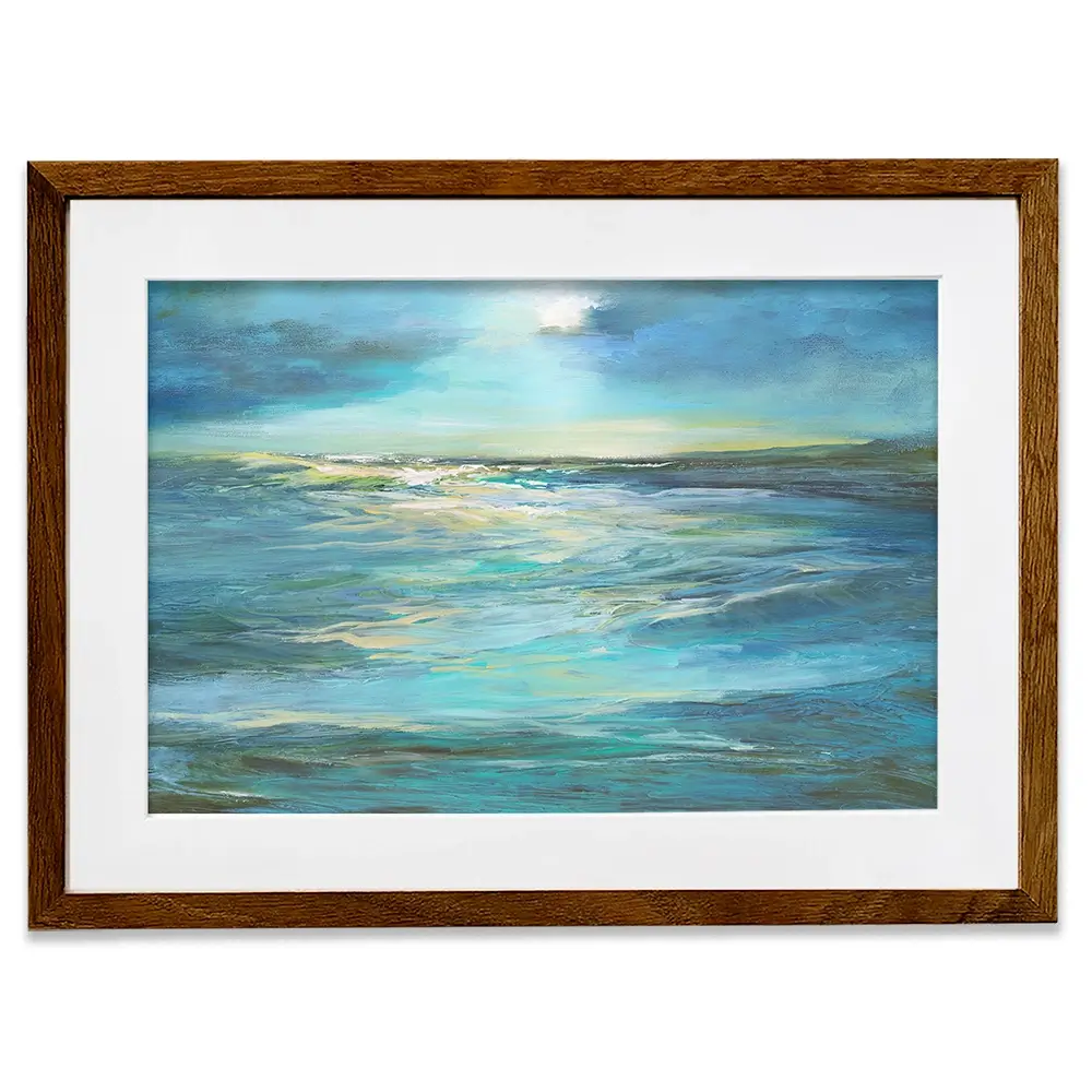 Moonlight Reef Framed Art Print Moonlight Reef Framed Art Print wall art product Sheila Finch