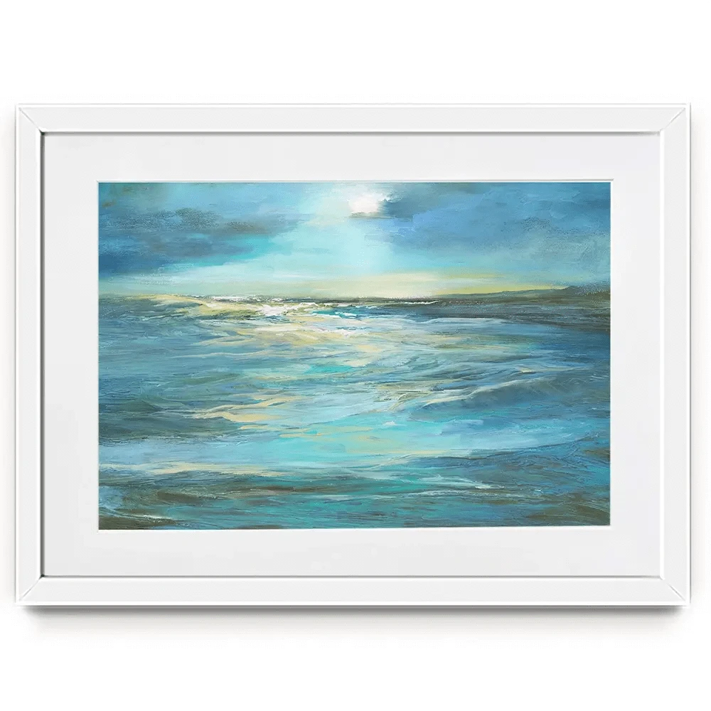 Moonlight Reef Framed Art Print Moonlight Reef Framed Art Print wall art product Sheila Finch