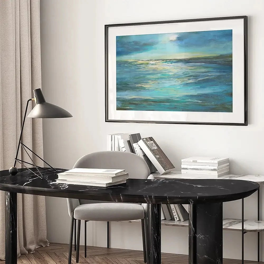 Moonlight Reef Framed Art Print Moonlight Reef Framed Art Print wall art product Sheila Finch