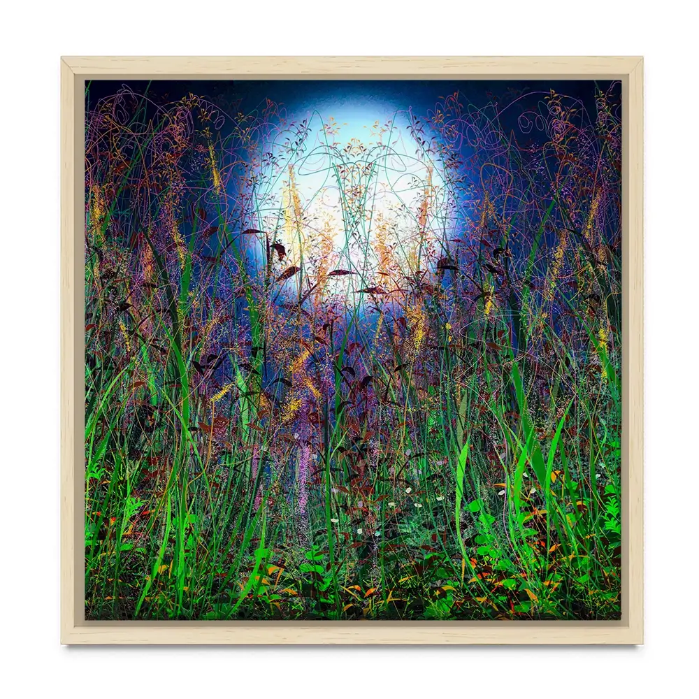 Moonlight Shadows Square Canvas Print Moonlight Shadows Square Canvas Print wall art product Lena Owens - Independent