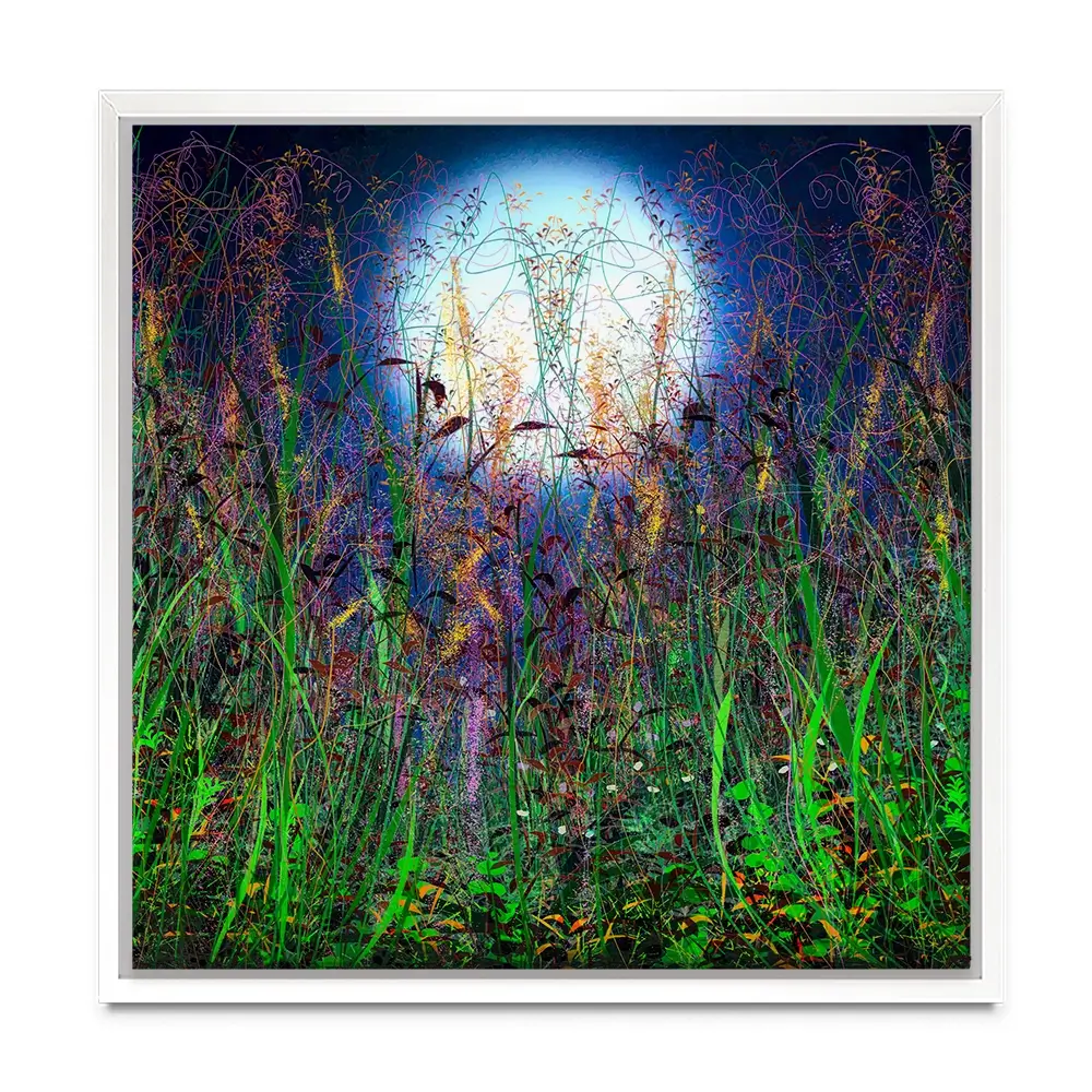 Moonlight Shadows Square Canvas Print Moonlight Shadows Square Canvas Print wall art product Lena Owens - Independent