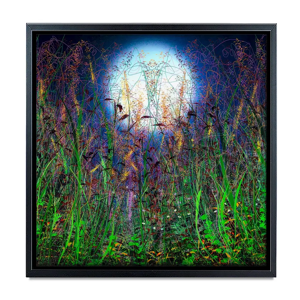 Moonlight Shadows Square Canvas Print Moonlight Shadows Square Canvas Print wall art product Lena Owens - Independent