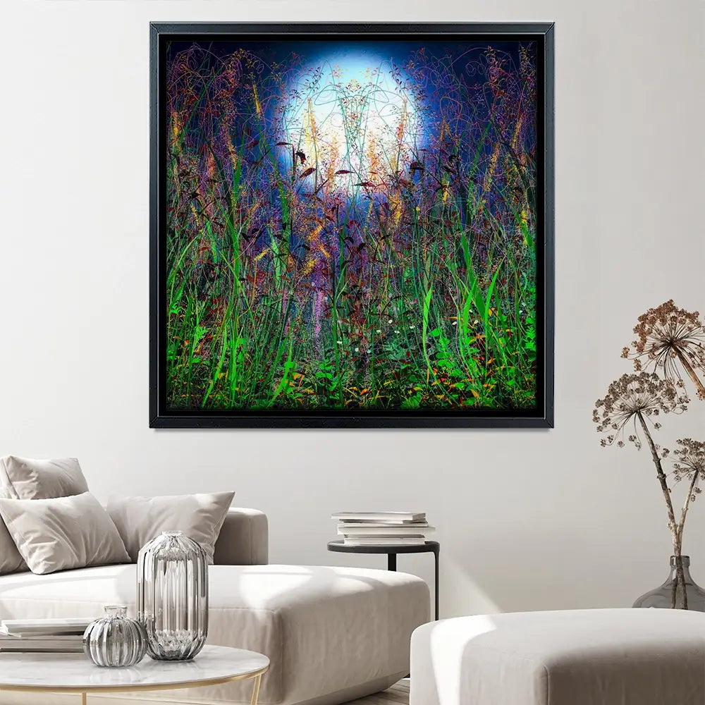 Moonlight Shadows Square Canvas Print Moonlight Shadows Square Canvas Print wall art product Lena Owens - Independent