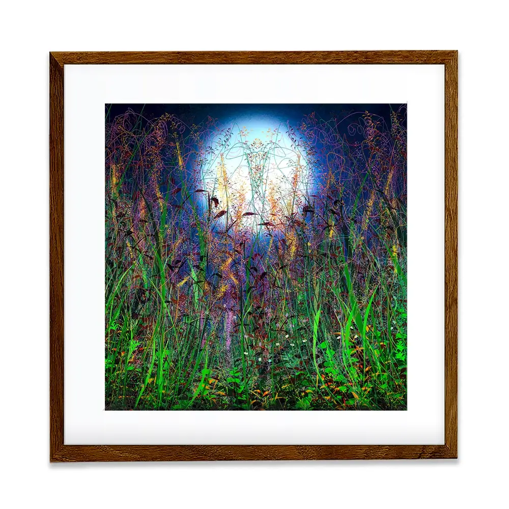 Moonlight Shadows Square Framed Art Print Moonlight Shadows Square Framed Art Print wall art product Lena Owens - Independent