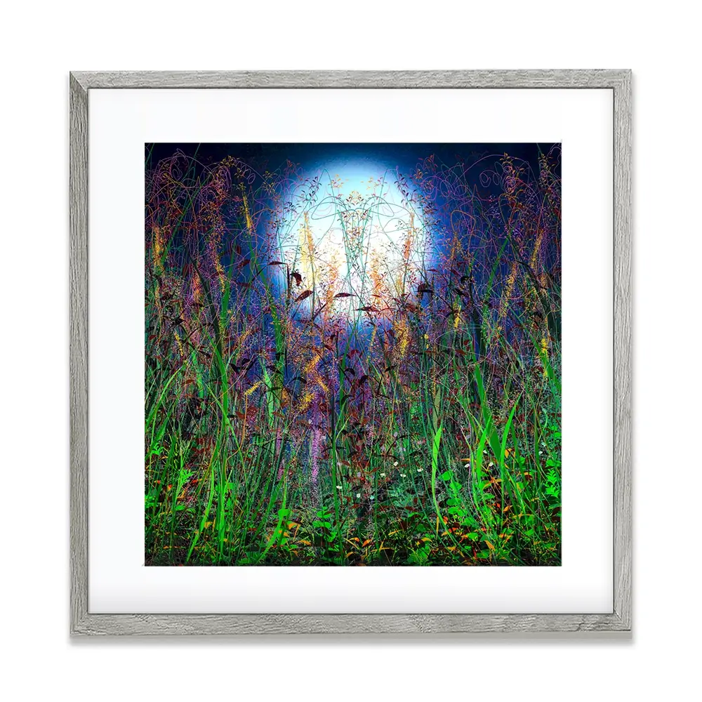 Moonlight Shadows Square Framed Art Print Moonlight Shadows Square Framed Art Print wall art product Lena Owens - Independent