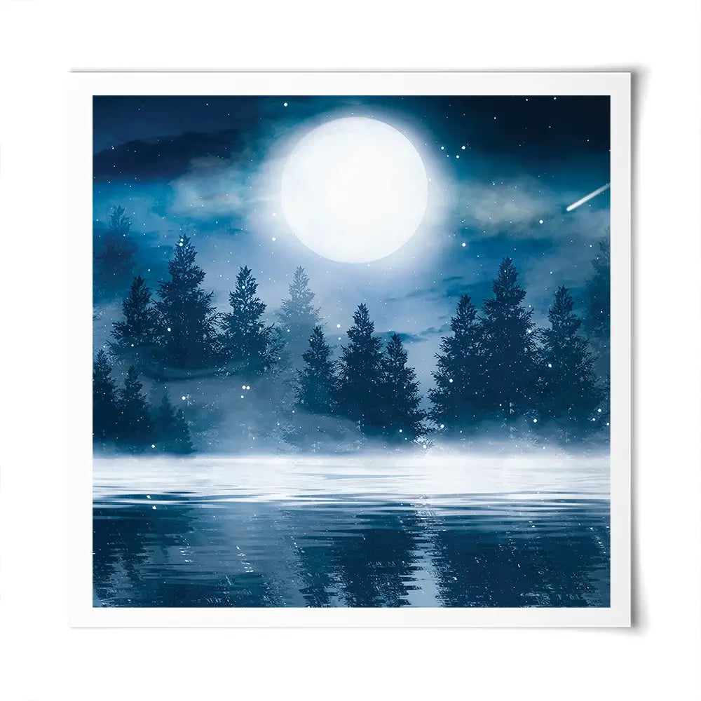 Moonlight Square Art Print Moonlight Square Art Print wall art product Mia Stendal / Shutterstock