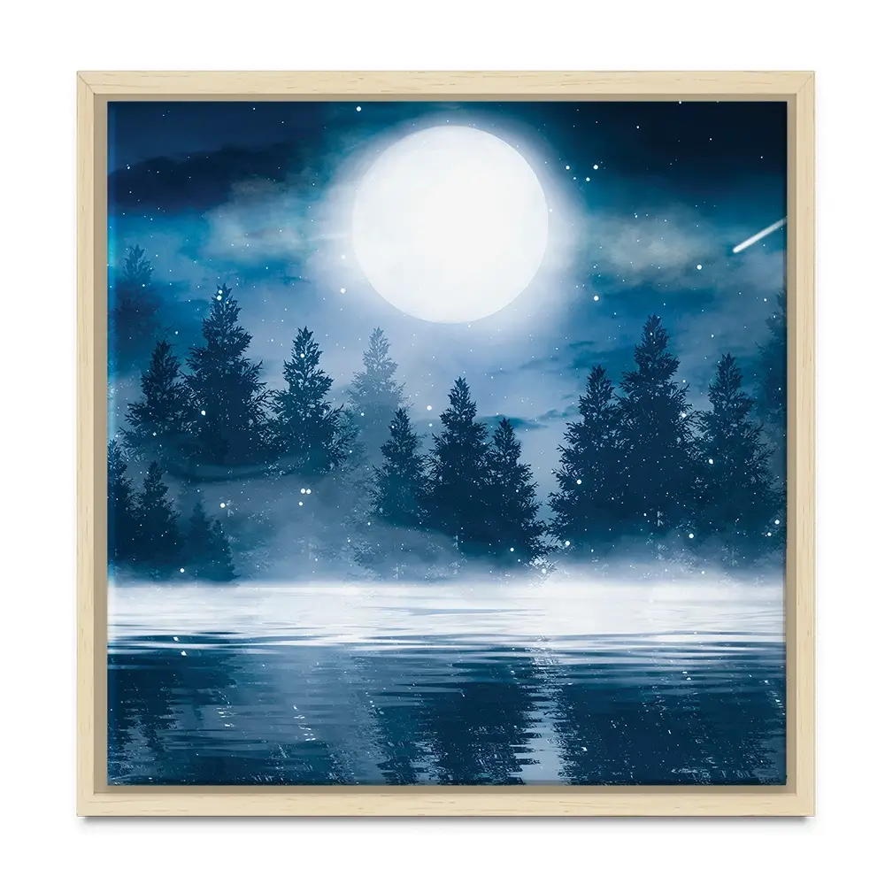 Moonlight Square Canvas Print Moonlight Square Canvas Print wall art product Mia Stendal / Shutterstock