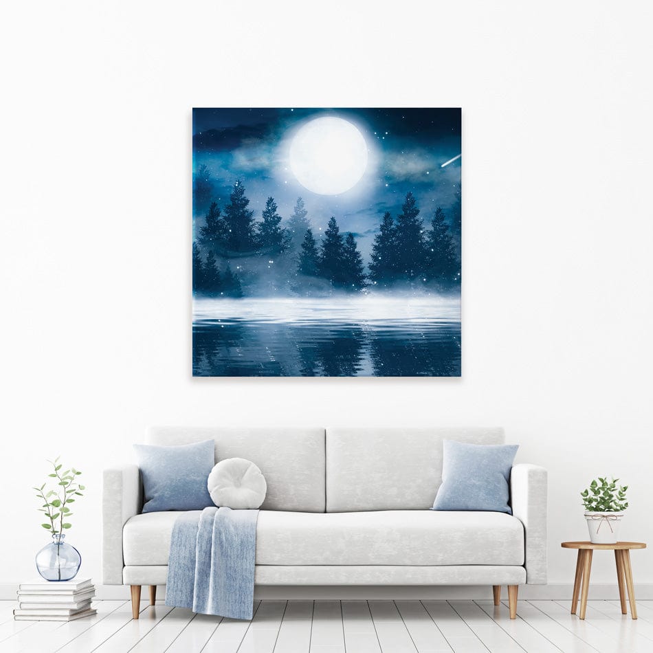 Moonlight Square Canvas Print wall art product Mia Stendal / Shutterstock