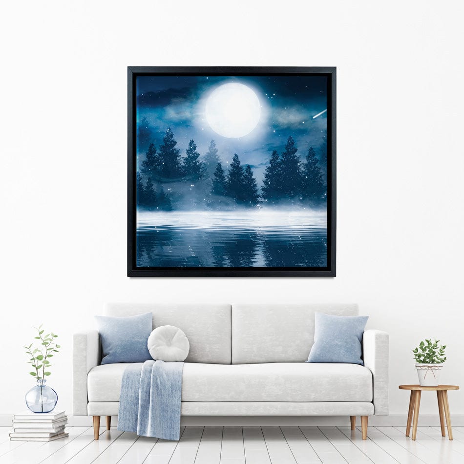 Moonlight Square Canvas Print wall art product Mia Stendal / Shutterstock