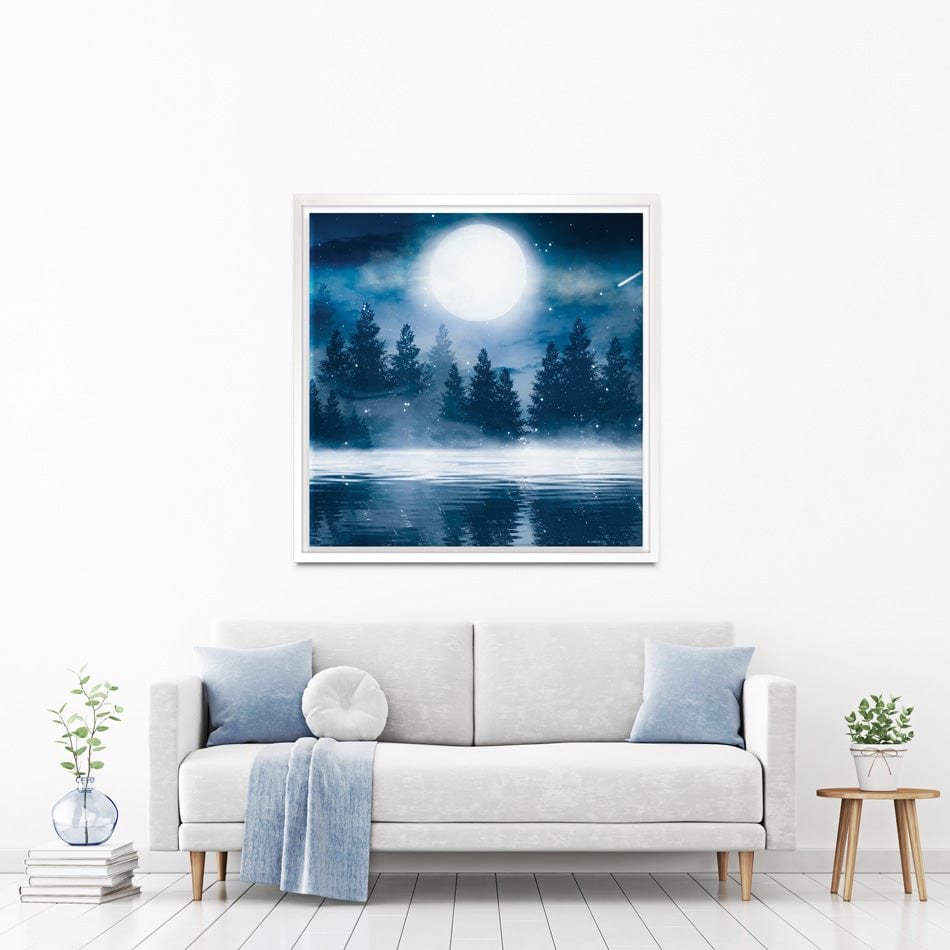 Moonlight Square Canvas Print wall art product Mia Stendal / Shutterstock
