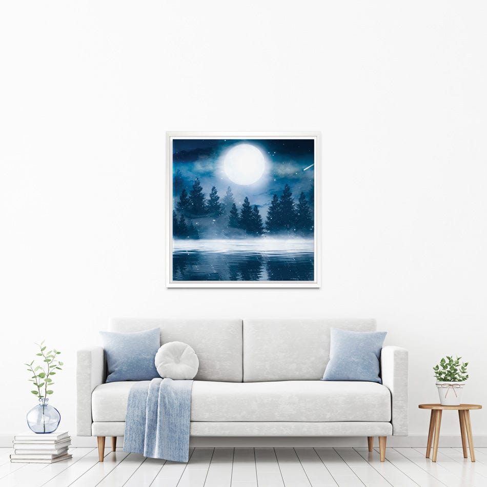 Moonlight Square Canvas Print wall art product Mia Stendal / Shutterstock