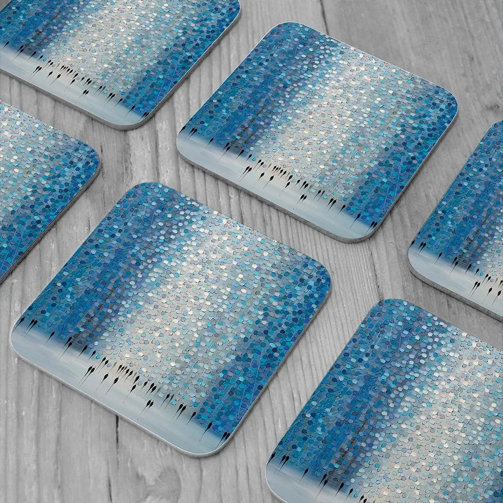 Moonlight Walk Coaster Set Moonlight Walk Coaster Set wall art product Art Print Shop