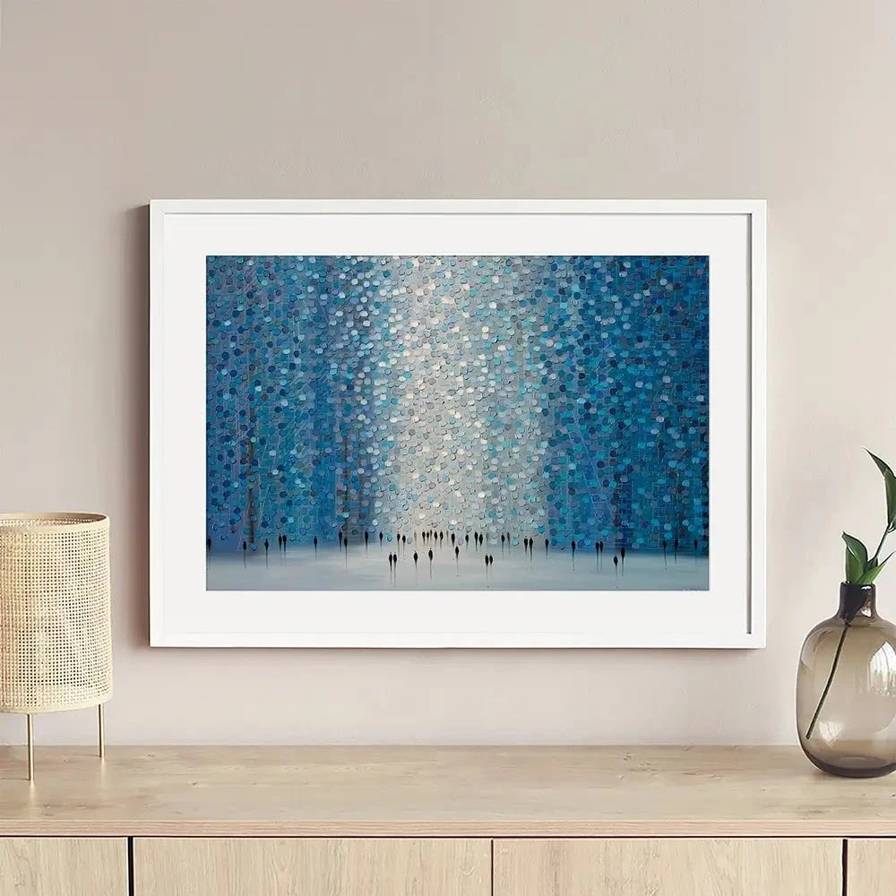 Moonlight Walk Framed Art Print Moonlight Walk Framed Art Print wall art product Ekaterina Ermilkina