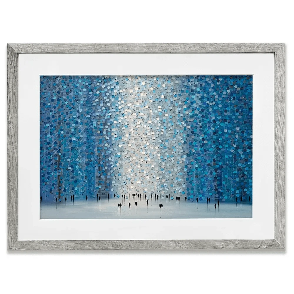 Moonlight Walk Framed Art Print Moonlight Walk Framed Art Print wall art product Ekaterina Ermilkina