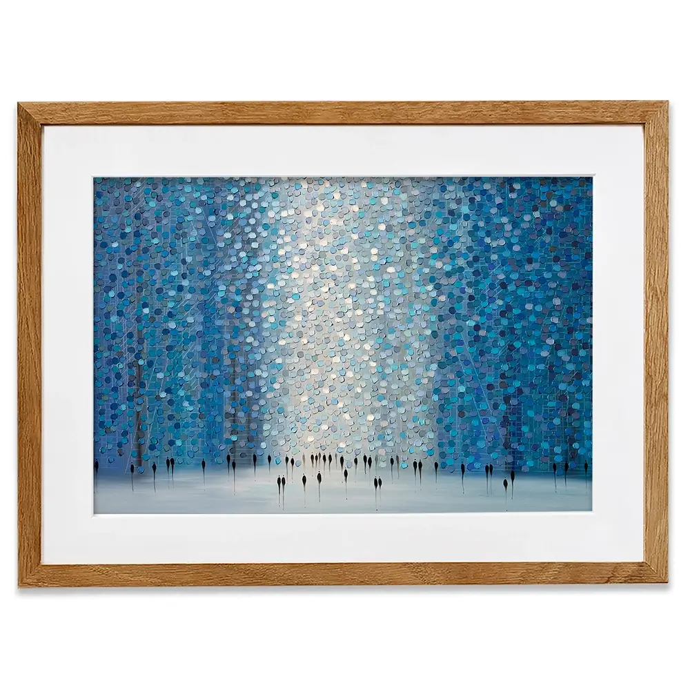 Moonlight Walk Framed Art Print Moonlight Walk Framed Art Print wall art product Ekaterina Ermilkina