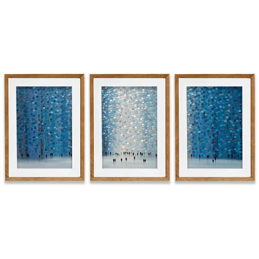 Moonlight Walk Framed Art Print Trio Moonlight Walk Framed Art Print Trio wall art product Ekaterina Ermilkina