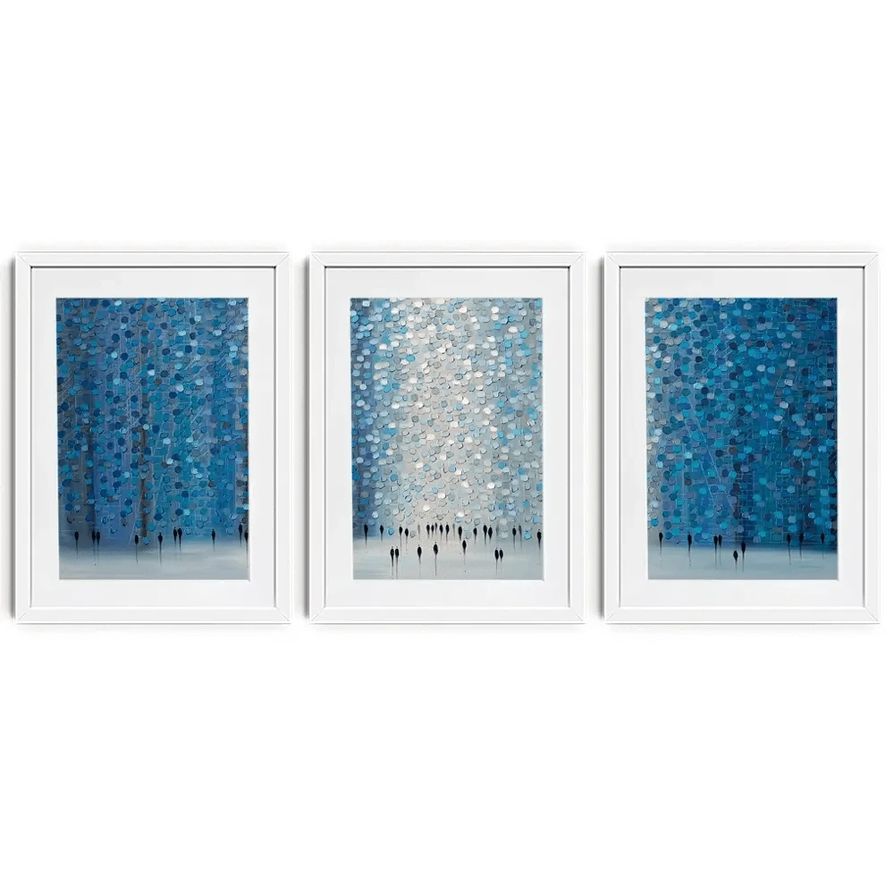 Moonlight Walk Framed Art Print Trio Moonlight Walk Framed Art Print Trio wall art product Ekaterina Ermilkina