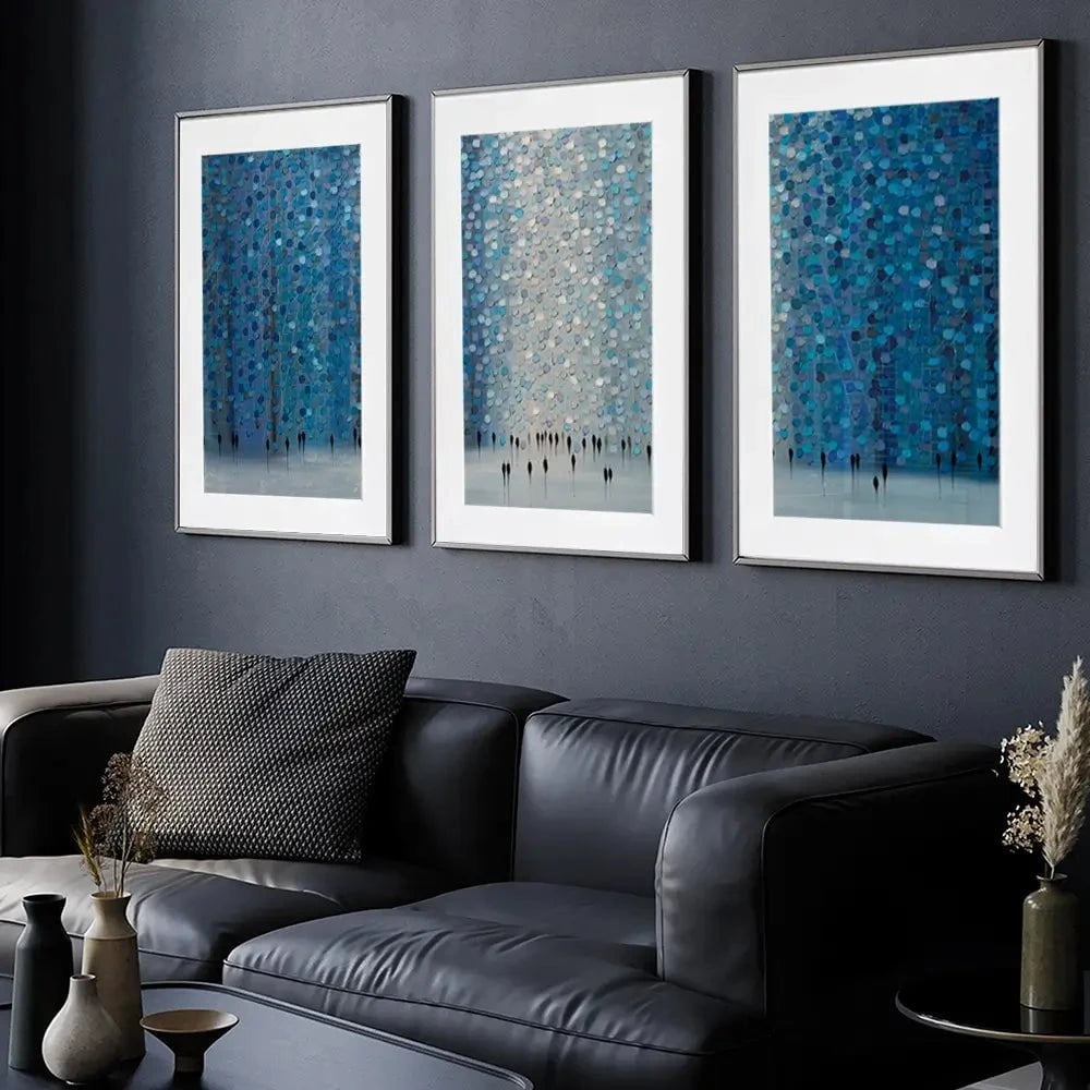 Moonlight Walk Framed Art Print Trio Moonlight Walk Framed Art Print Trio wall art product Ekaterina Ermilkina