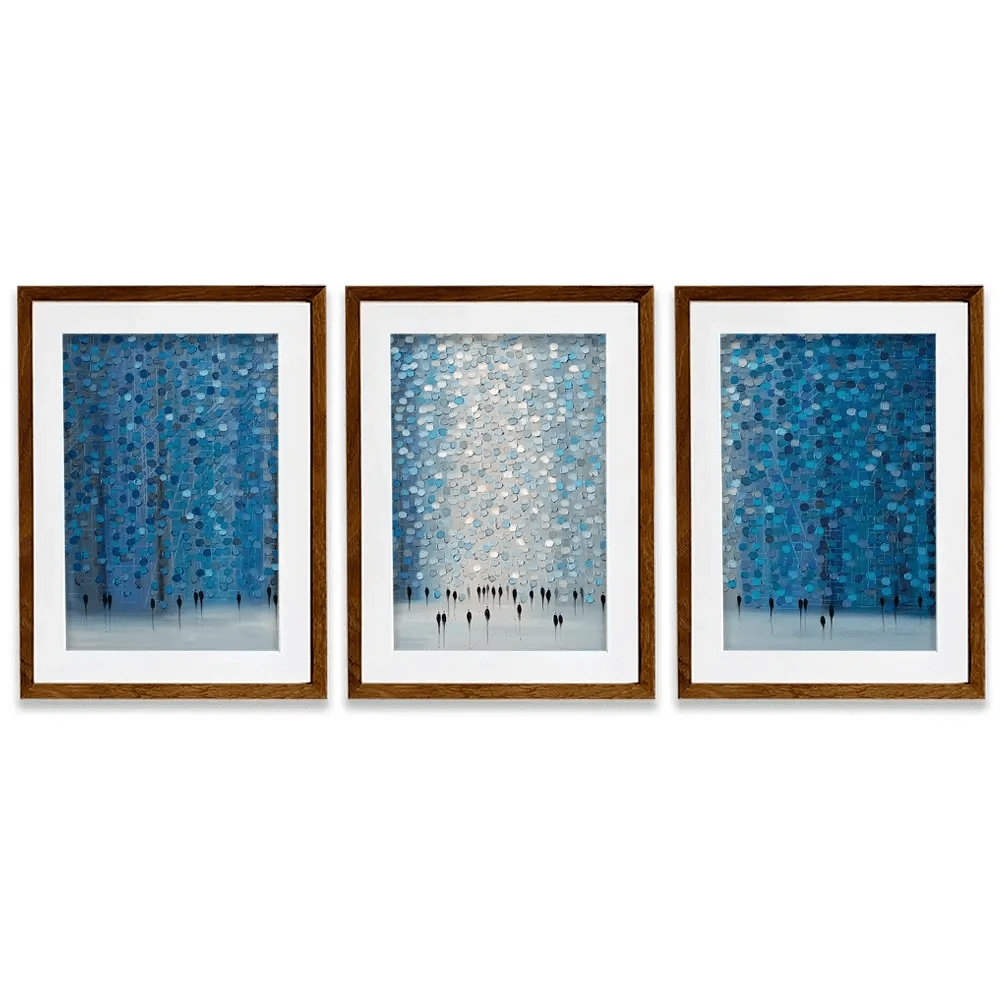 Moonlight Walk Framed Art Print Trio Moonlight Walk Framed Art Print Trio wall art product Ekaterina Ermilkina