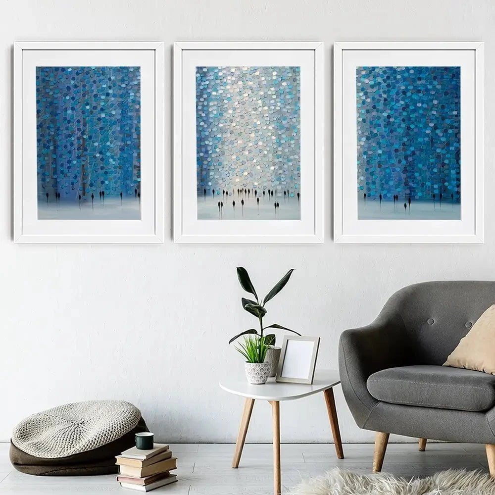 Moonlight Walk Framed Art Print Trio Moonlight Walk Framed Art Print Trio wall art product Ekaterina Ermilkina