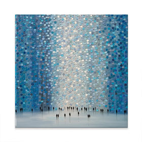 Moonlight Walk Square Canvas Print Moonlight Walk Square Canvas Print wall art product Art Print Shop