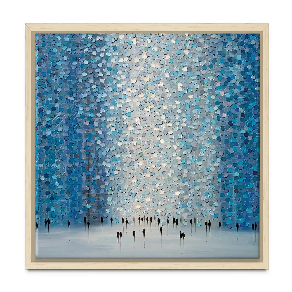 Moonlight Walk Square Canvas Print Moonlight Walk Square Canvas Print wall art product Art Print Shop