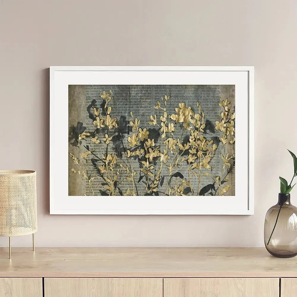 Moonlit Flower Field Framed Art Print Moonlit Flower Field Framed Art Print wall art product Jennifer Goldberger